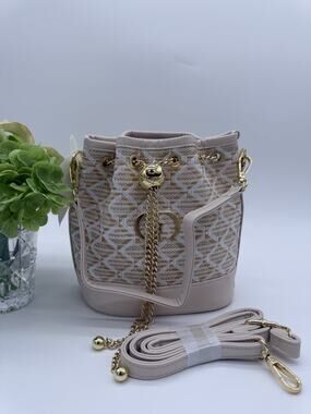 Dior Beaute straw summer bucket mini Tote 2 way strap Crossbody/Shoulder